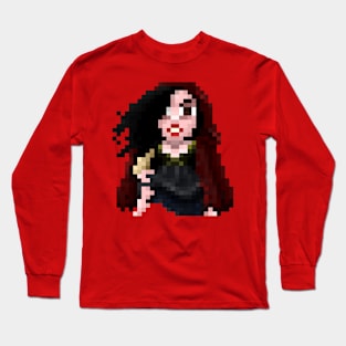 16-Bits Young Woman in the Woods Long Sleeve T-Shirt